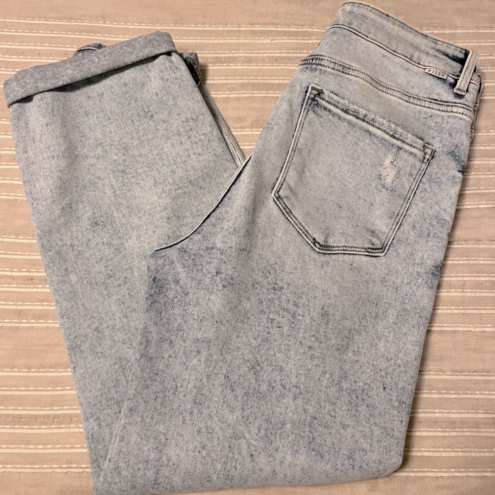 Risen Jeans- size 11/30. Distressed, stretchy, and super soft